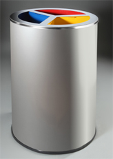 Papelera circular reciclaje