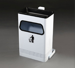 Papelera acero pintado